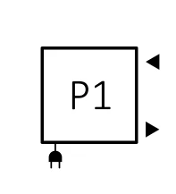 Подключение P1